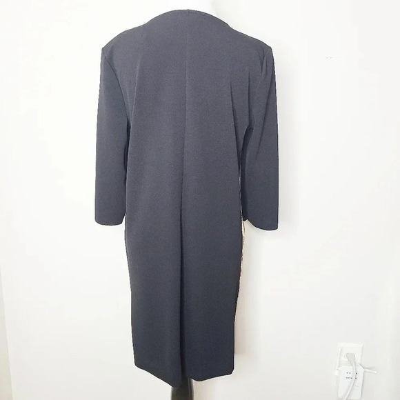 NWT Zara Chain & Tassel Print Black Dress M - Picture 4 of 6